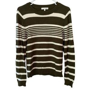Honey Belle Green White Stripe Sweater Size Small